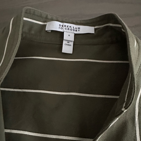 10 Crosby Derek Lam Dresses & Skirts - Derek Lam 10 Crosby Olive Striped Dress